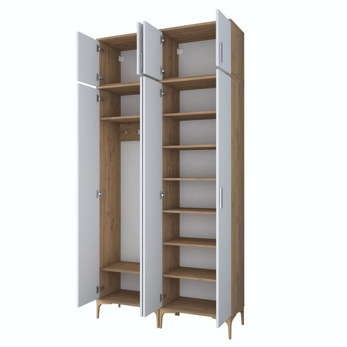 Hanah Home Soporte de Entrada EA161 - 4668 Nogal y Blanco